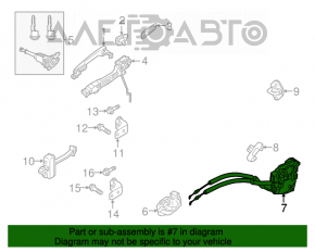 Blocare ușă față stânga Mazda 3 14-18 BM