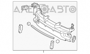 Grila radiatorului inferioară Mazda 3 14-16 BM, nouă, neoriginală.