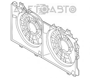 Carcasa radiator difuzor nu Mazda 3 14-18 BM 2.0 2.5 nou original OEM