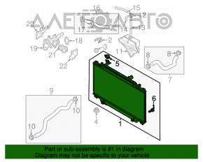 Radiator de răcire apă Mazda 3 14-18 BM 2.0 2.5