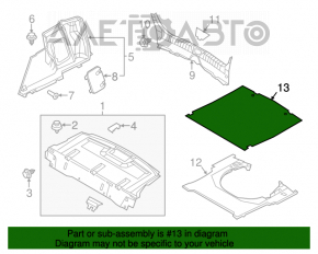 Capacul portbagajului Mazda 3 14-18 BM