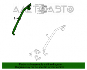 Centura de siguranță spate stânga Mazda 3 14-18 BM negru