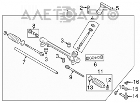 Capăt de direcție stânga Mazda 3 14-18 BM nou OEM original