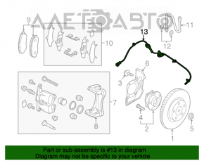 Датчик ABS передний левый Mazda 3 14-18 BM