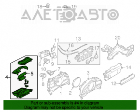 Ecranul de bord superior al Mazda 3 14-18 BM