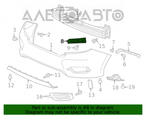 Montare bumper spate dreapta interior Honda Civic X FC 16-21 4d rupt fixare