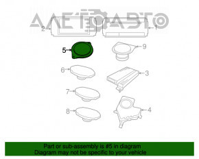 Difuzor torpedo stânga Chrysler 200 15-17