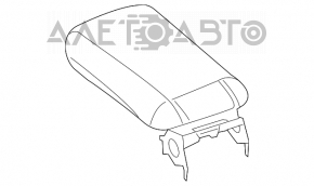 Подлокотник центральной консоли Chrysler 200 15-17 кожа, черный