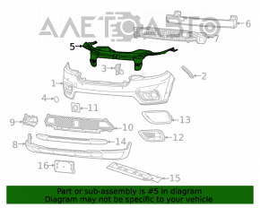 Накладка телевизора Jeep Cherokee KL 19-21 надломана