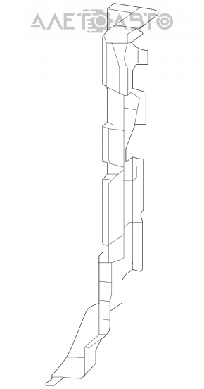 Deflectorul radiatorului stânga Jeep Cherokee KL 19- 2.0 nou neoriginal