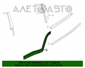 Capac usa inferioara spate stanga Jeep Compass 17- nou, neoriginal.