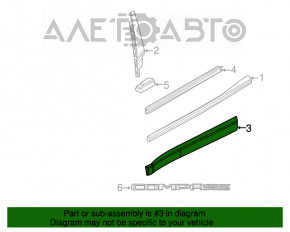 Capac usa inferioara fata dreapta Jeep Compass 17- zgarieturi