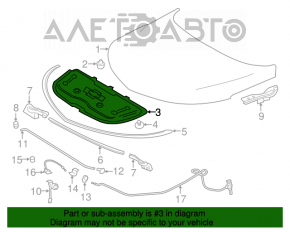 Izolarea capotei Chevrolet Volt 16-