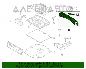 Capac portbagaj Ford Escape MK3 16-19 zgârieturi