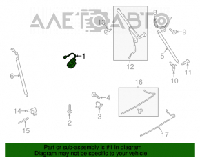 Blocarea portbagajului Ford Escape MK3 17-19 restilizat, electric