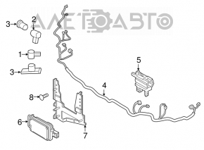 Кронштейн радар круиза Ford Escape MK3 17-19 рест