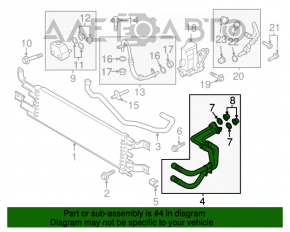 Tuburile de răcire a radiatorului de transmisie automată pentru Ford C-max MK2 13-18