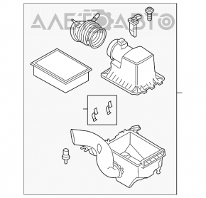 Corpul filtrului de aer Ford Escape MK3 17-19 restilizat 2.5