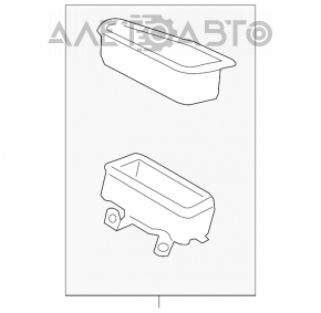 Airbag-ul pasagerului din bordul Ford Escape MK3 15-19, cu cartușul pirotehnic ruginit