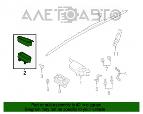 Airbag-ul pasagerului din bordul Ford Escape MK3 15-19, cu cartușul pirotehnic ruginit