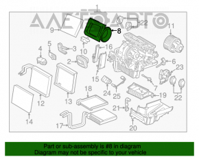 Corpul de încălzire gol al Ford Escape MK3 17-19 restul