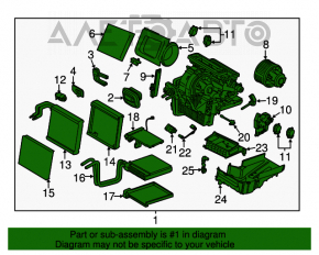 Arzătorul complet pentru Ford Escape MK3 17-19