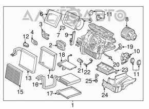 Arzătorul complet pentru Ford Escape MK3 17-19