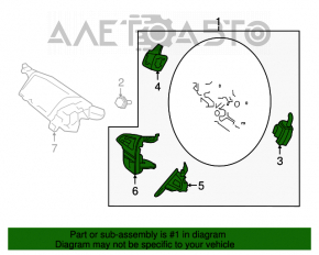 Volan gol Ford Escape MK3 17-19 restilizat, piele neagră uzată, zgârieturi.