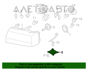 Фишка поворотника фары Ford Escape MK3 17-19 рест