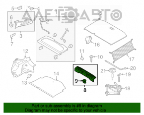 Capac portbagaj Ford Fiesta 14-19 5 uși