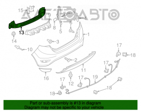 Amplificatorul pentru bara spate Ford Fiesta 11-19 5 uși