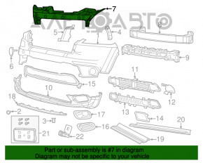 Накладка телевизора Jeep Cherokee KL 14-18 дорест