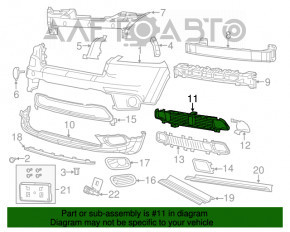 Jaluzele deflectorului radiatorului Jeep Cherokee KL 14-18, fara motor, nou, neoriginal.