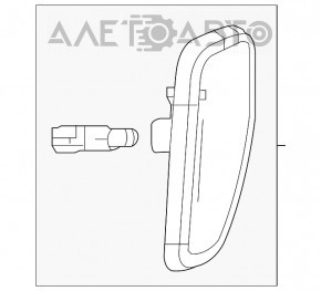 Lampa de aripă față dreapta pentru Jeep Renegade 15- nou, neoriginal.