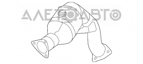 Downpipe cu catalizator Audi Q5 8R 09-17 2.0T nou original OEM