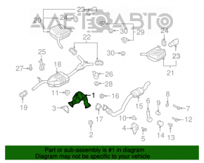 Tubul de admisie cu catalizator pentru Audi Q5 8R 09-17 2.0T