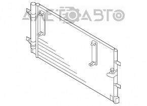 Radiatorul condensatorului de aer condiționat Audi A4 B8 13-16 restilizat 2.0T nou, neoriginal.