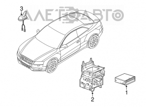 Компьютер навигации Audi A4 B8 13-16 рест