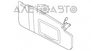 Capota stângă Audi A4 B8 13-16 restilizat, gri, fără cârlig de remorcare.