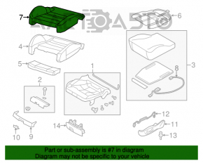 Scaun de pasager Audi A4 B8 08-16 fără airbag, piele neagră