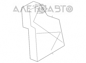 Manerul de deschidere a capotei interioare Audi A6 C7 12-18 negru.