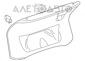 Capacul portbagajului Audi A4 B8 13-16 restilizat sedan, uzat.