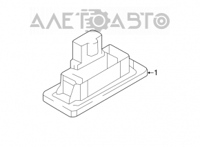 Iluminarea plăcii de înmatriculare stânga a portbagajului Audi A3 8V 15-18 4d, 5d