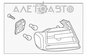 Lampa exterioară stânga aripă Audi A4 B8 13-16 restilizare sedan.