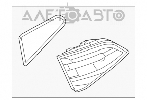 Lampa interioară pentru capacul portbagajului stânga Audi A4 B8 13-16 restilizat sedan LED nou neoriginal.