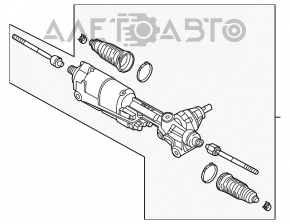 Рейка рулевая Audi A4 B8 13-16 ЭУР