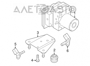 ABS АБС Audi A4 B8 13-16 FWD