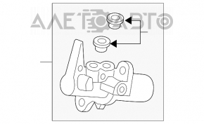 Cilindrul principal de frână cu rezervor Audi A4 B8 13-16 restilizat.