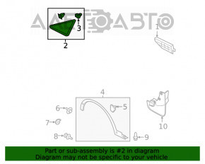 Capac triunghiular aripa fata dreapta Ford Escape MK3 13-19 nou OEM original