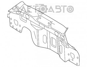 Panoul din spate al Ford Fiesta 11-19 5 uși, format din 2 piese.